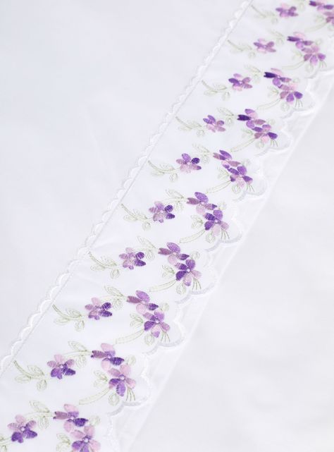 Sábanas 1.5 Plazas Broderie Violeta-2