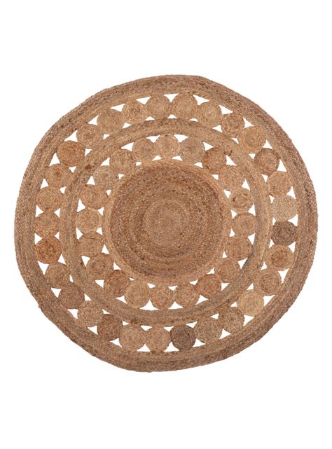 Alfombra Redonda Jute 120 cm 15 Gold-0