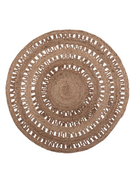 Alfombra Redonda Yute 120 cm Gold 14-0
