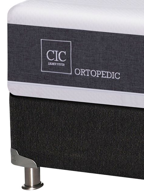 Box Spring New Ortopedic B5 Black King + Set Muebles Espresso-2