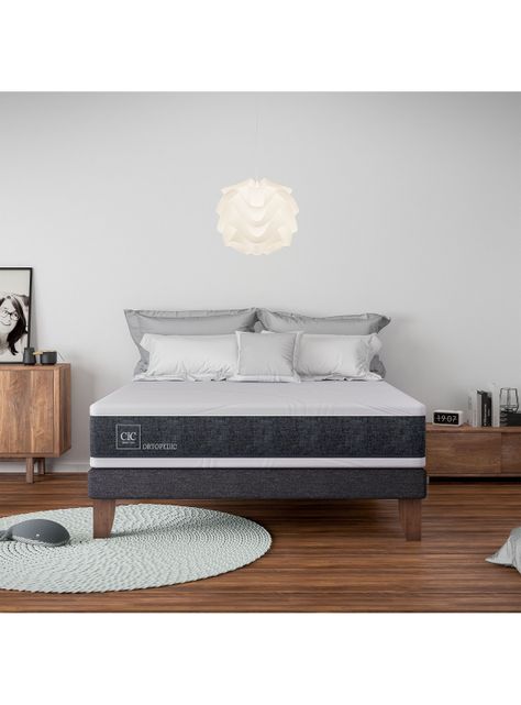 Cama Europea New Ortopedic King + Set Muebles Espresso-5