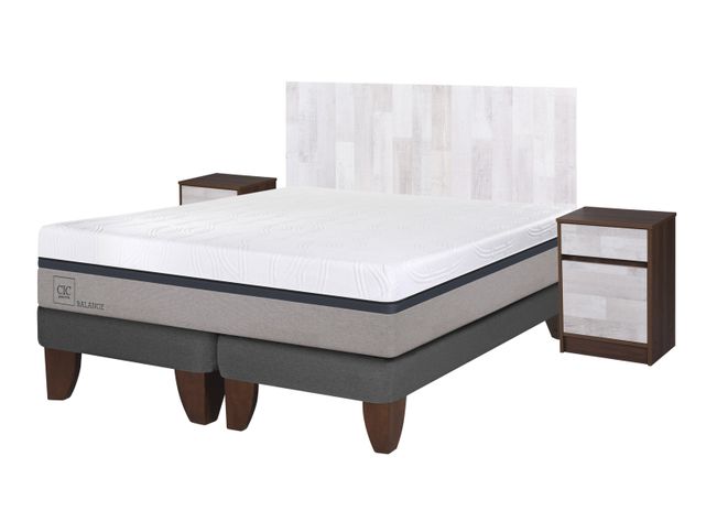 Cama Europea Balance King + Set Muebles Legno-0