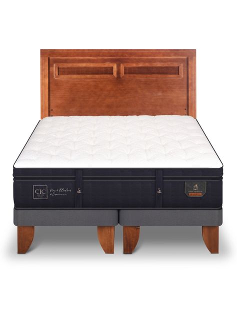 Cama Europea Super Premium King + Respaldo Milán-2