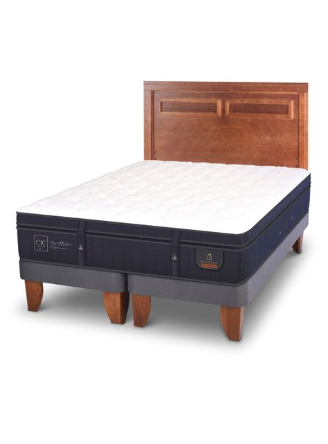 Cama Europea Super Premium King + Respaldo Milán-0