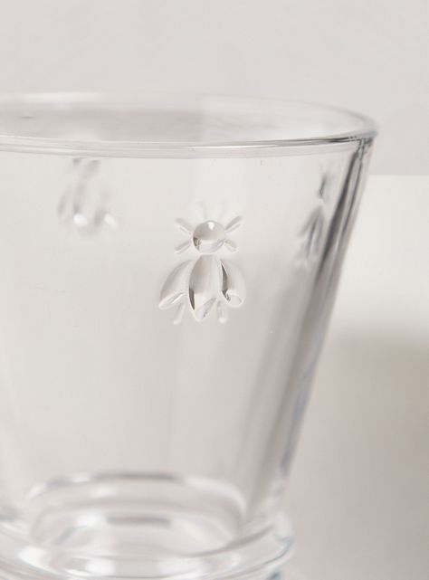 Set 4 Vasos Cortos Vidrio Bee-2