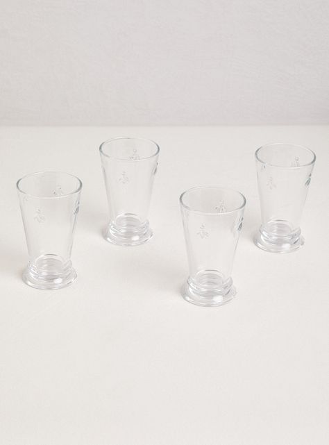 Set 4 Vasos Altos Vidrio Bee-0