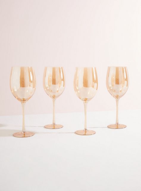 Set 4 Copas Vino Dorada 530 ml-0