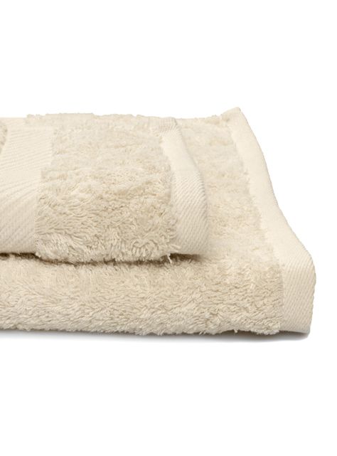 Set Lourdes Toalla de Baño + Mano 700 grs Beige-1