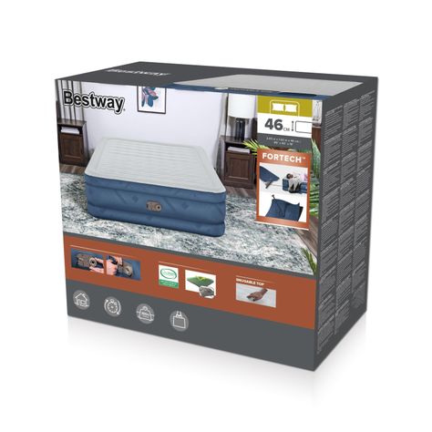 Colchón Matrimonial Inflable Fortech 203x152x46 cm-9