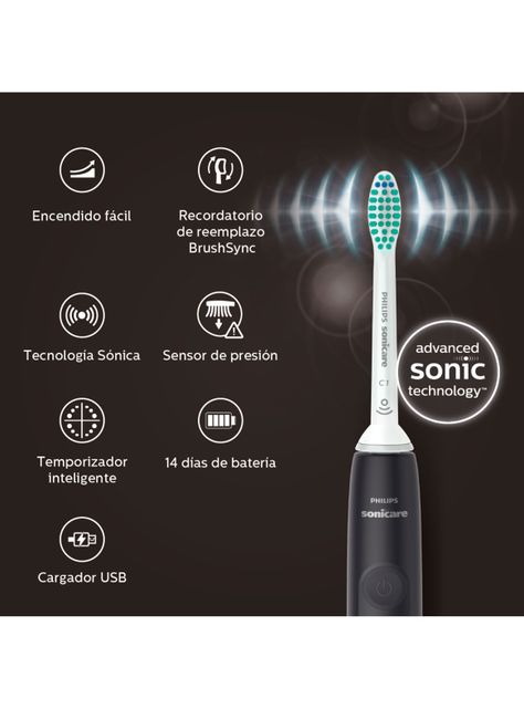 Cepillo Eléctrico Negro Gemini 3100 HX3673/14 Sonicare-3
