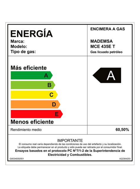 Encimera a Gas 4 Quemadores MCE 435E T Acero-5