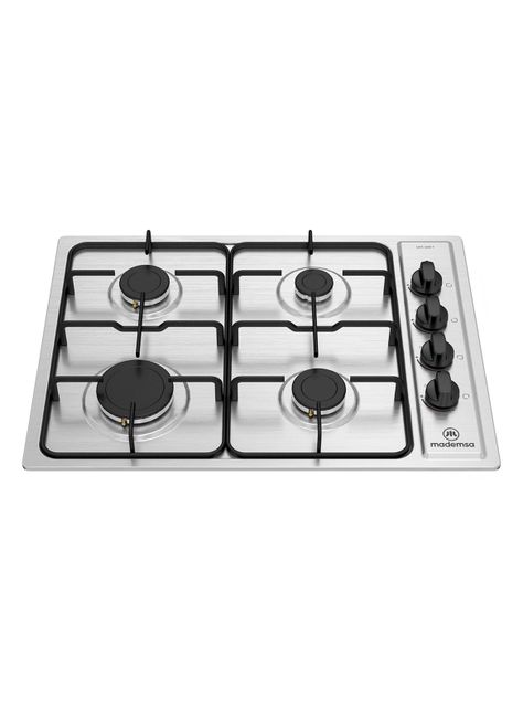 Encimera a Gas 4 Quemadores MCE 435E T Acero-0
