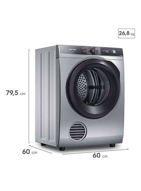 Secadora Carga Frontal 9 Kg Premium Care Pro 9D Silver-1