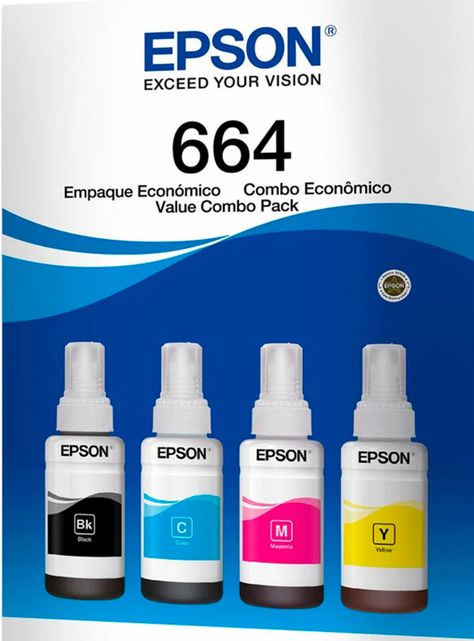 Pack Botellas de Tinta Color T664 x 4-1