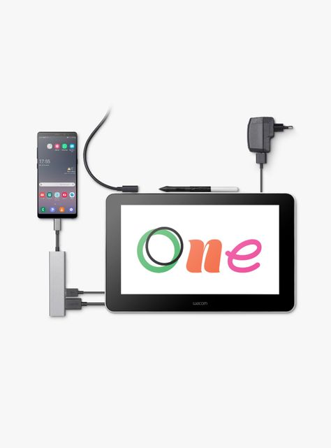 Tableta Wacom Gráfica One 13 Pen Display-2
