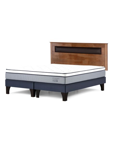 Cama Europea Indie King + Respaldo Ferrara-0