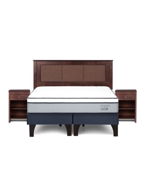 Cama Europea Indie King + Set Muebles Rachel-1