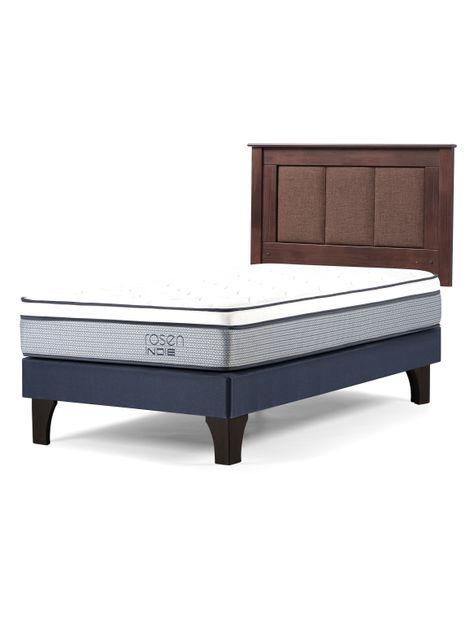 Cama Europea Indie 1 Plaza + Respaldo Rachel-0