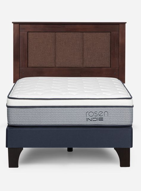Cama Europea Indie 1.5 Plazas + Respaldo Rachel-1
