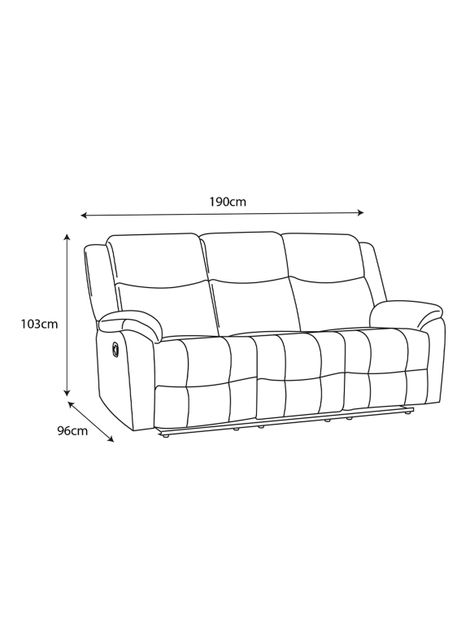 Reclinable Thane 3 Cuerpos Tela-1