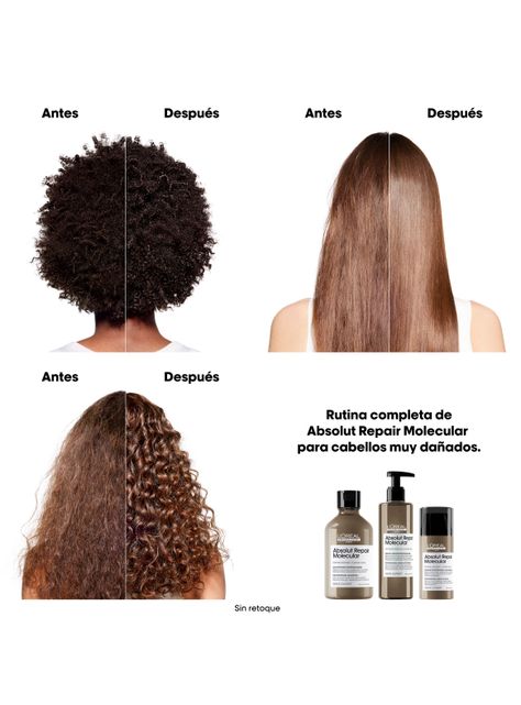 Shampoo Sin Sulfatos Reparacion Molecular Profunda Cabello Dañado Absolut Repair Molecular 300ml-2