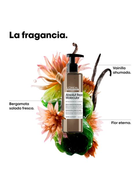 Tratamiento Liquido Sérum con Aclarado Reparación Molecular Profunda Cabello Dañado Absolut Repair Molecular 250ml-3
