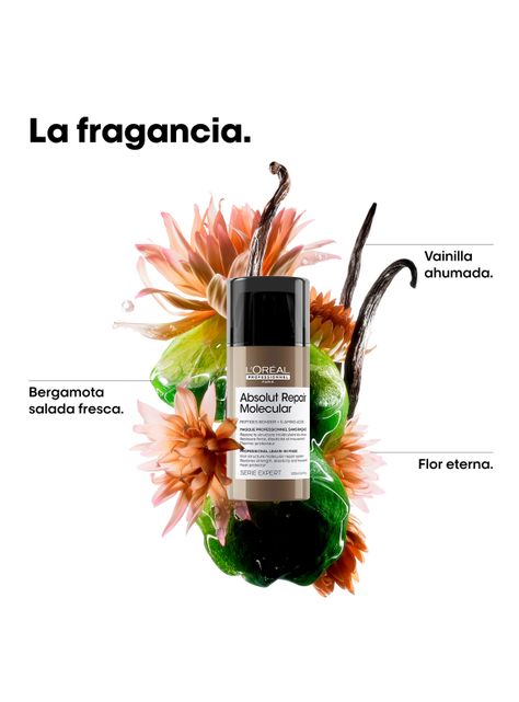 Máscara Sin Enjuague Reparación Molecular Profunda Cabello Dañado Absolut Repair Molecular 100ml-3