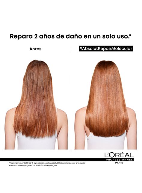 Shampoo Sin Sulfatos Reparacion Molecular Profunda Cabello Dañado Absolut Repair Molecular 500ml-2