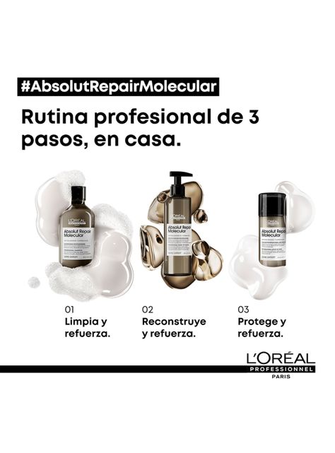 Shampoo Sin Sulfatos Reparacion Molecular Profunda Cabello Dañado Absolut Repair Molecular 500ml-4