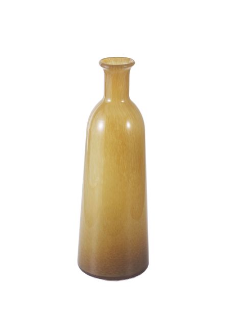 Jarrón Vidrio Ocre L-0