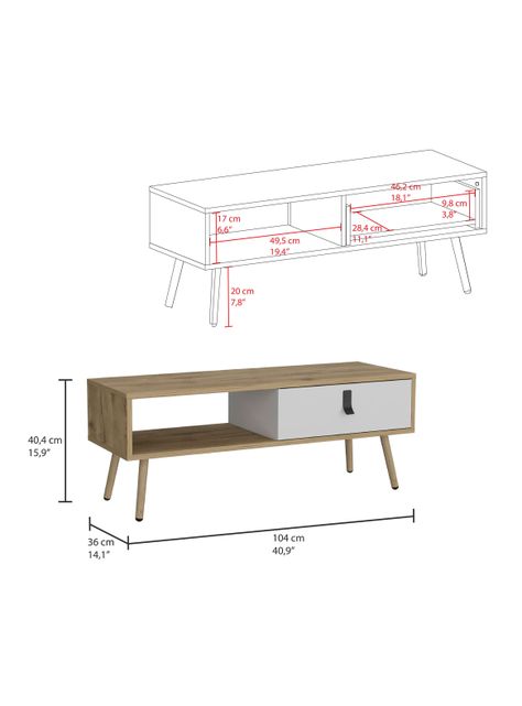 Mesa de Centro Huna 36x104 cm-1