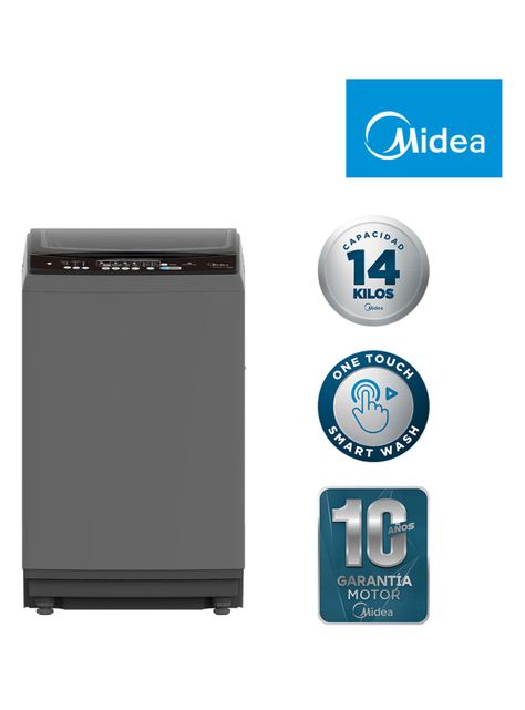 Lavadora de Carga Superior 14Kg Ultra Cube MLS-140G Gris-1