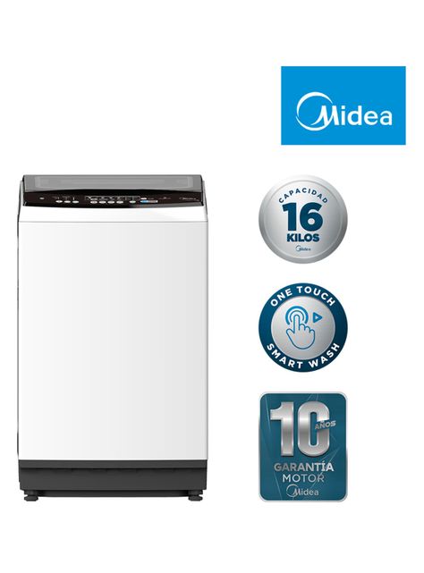 Lavadora Midea Superior 16 Kg Ultra Cube MLS-160BSC03T-2