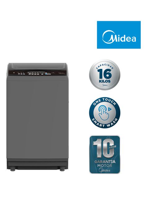 Lavadora Carga Superior 16 Kg Ultra Cube MLS-160G Gris-1