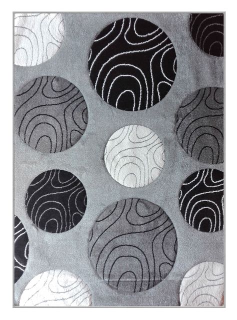 Alfombra Frize Carved 170 x 230 cm Círculos Idetex-0