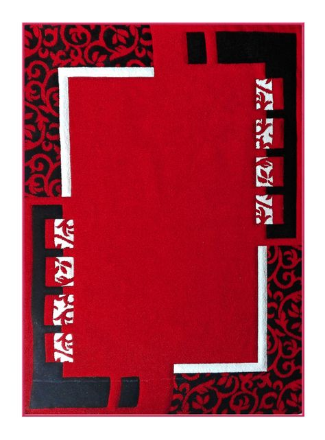 Alfombra Frize Carved 150 x 200 cm Rojo-0