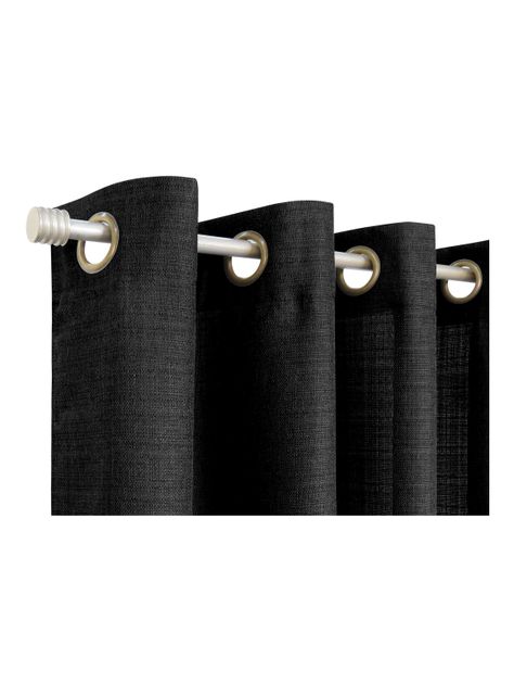 Set Cortinas Mónaco Negro Idetex-0