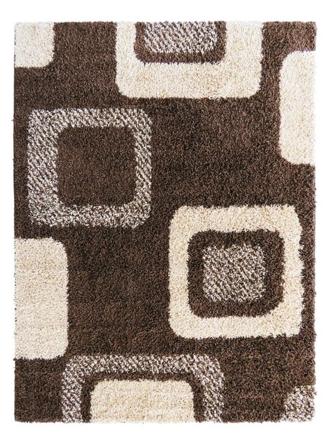 Alfombra Shaggy D1 150 x 200 cm Chocolate Idetex-0