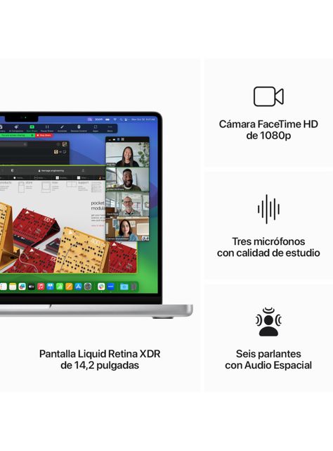 Apple MacBook Pro 14 Chip M3 Color Plata-6