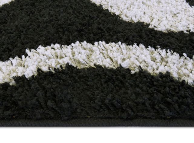 Alfombra Shaggy D5 150 x 200 cm Negro-1