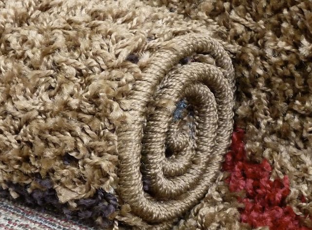 Alfombra Shaggy D7 170 x 230 Caramelo-1