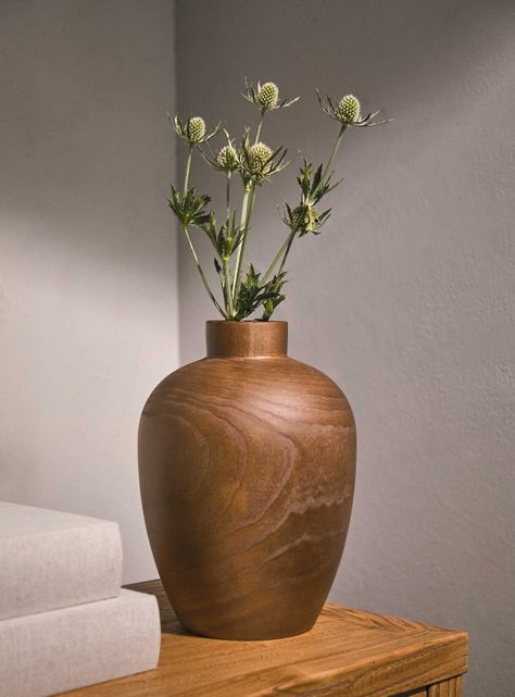 Jarrón Madera 30 cm-4