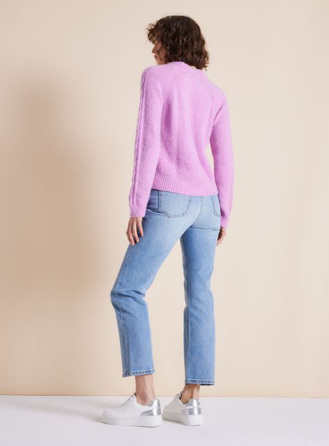 Sweater Diseño Trenzado con Lana-5