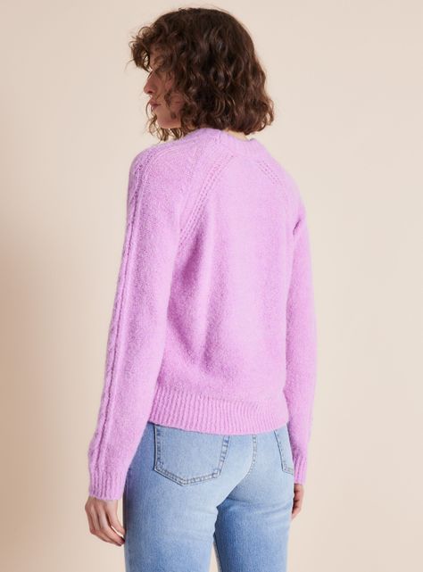 Sweater Diseño Trenzado con Lana-1