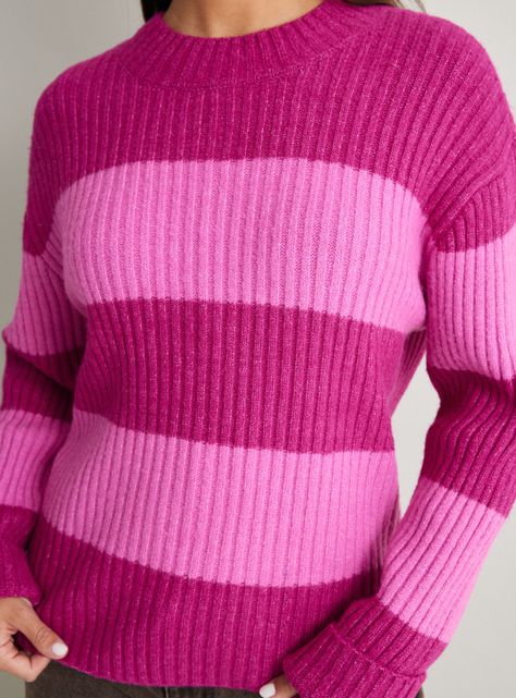 Sweater Cuello Redondo Rayas-3