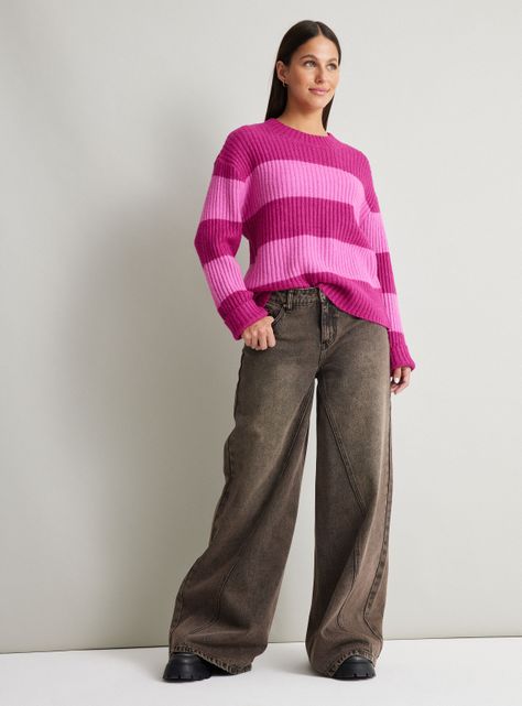 Sweater Cuello Redondo Rayas-4