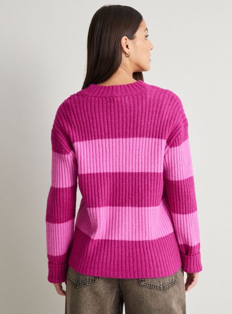 Sweater Cuello Redondo Rayas-1