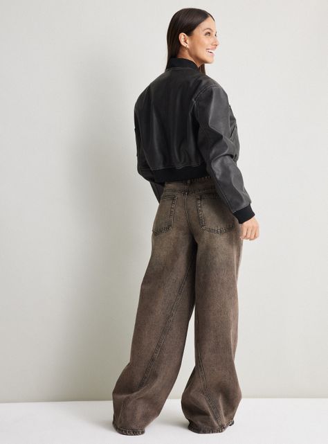 Chaqueta Bomber Crop-5
