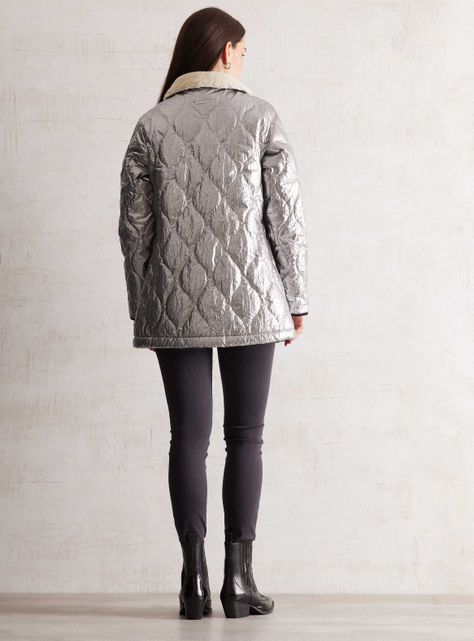 Parka Metalizada Forrada con Sherpa-5