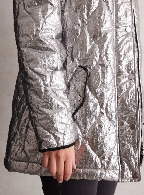 Parka Metalizada Forrada con Sherpa-3